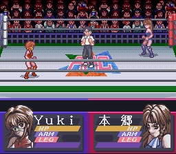 Bishoujo Wrestler Retsuden: Blizzard Yuki Rannyuu screenshot 2 for Super Famicom