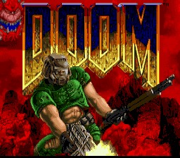 Doom title screen for Super Nintendo