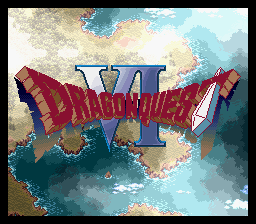 Dragon Quest VI: Realms of Revelation title screen for Super Famicom