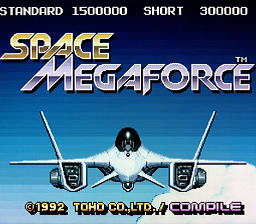 Space MegaForce title screen for Super Nintendo