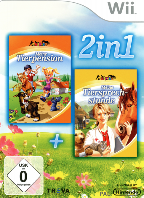 2 In 1: Meine Tierpension + Meine Tiersprechstunde box art for Wii