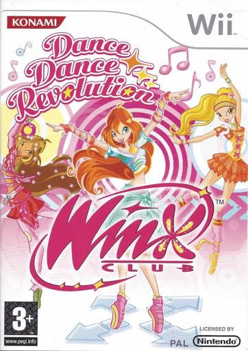 Dance Dance Revolution Winx Club box art for Wii