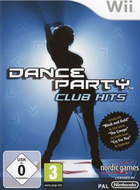 Dance Party Club Hits box art for Wii