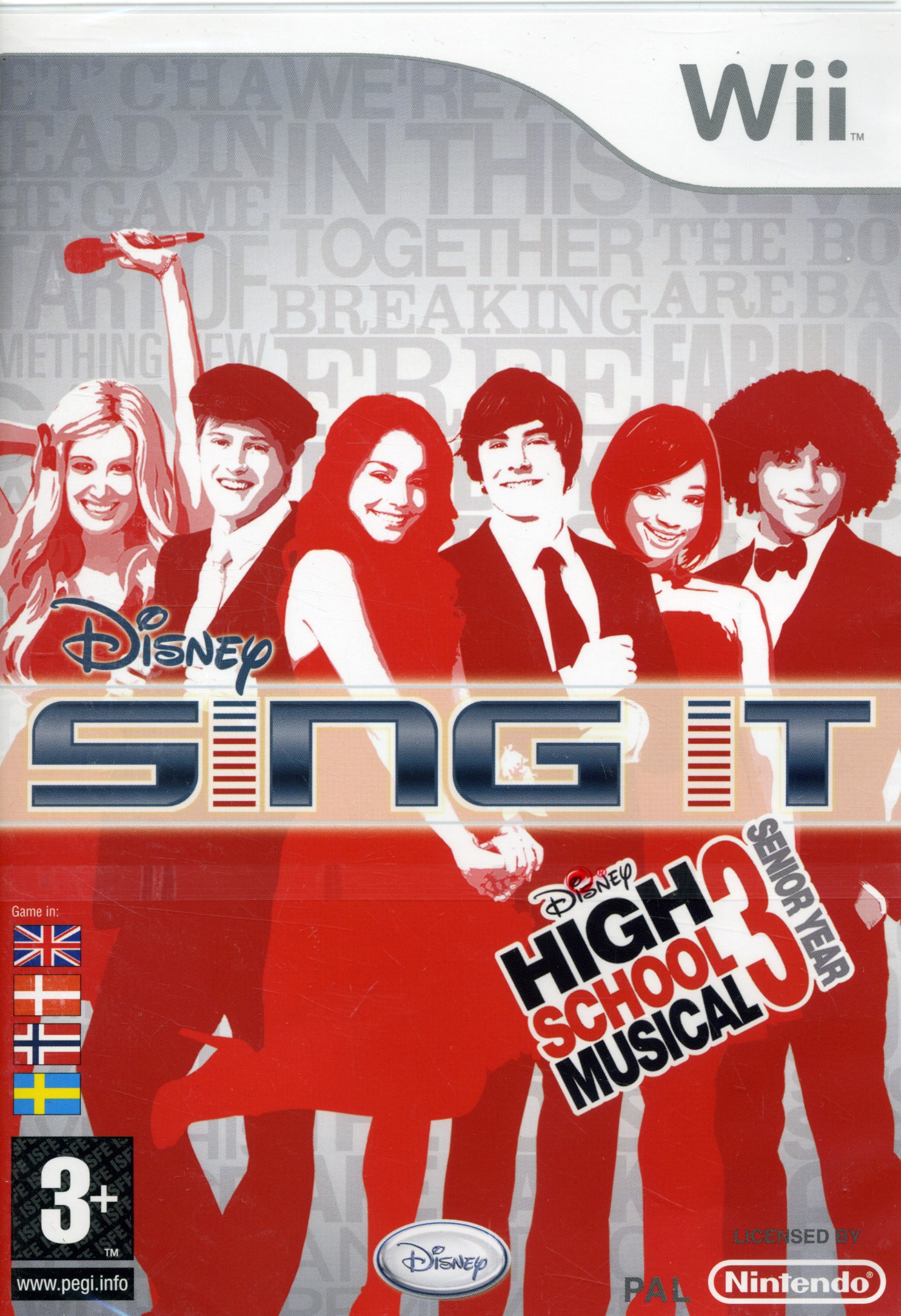 Disney Sing It  High School Musical 3 box art for Wii
