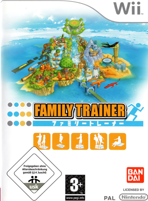 Family Trainer [Game Mat Pack] box art for Wii