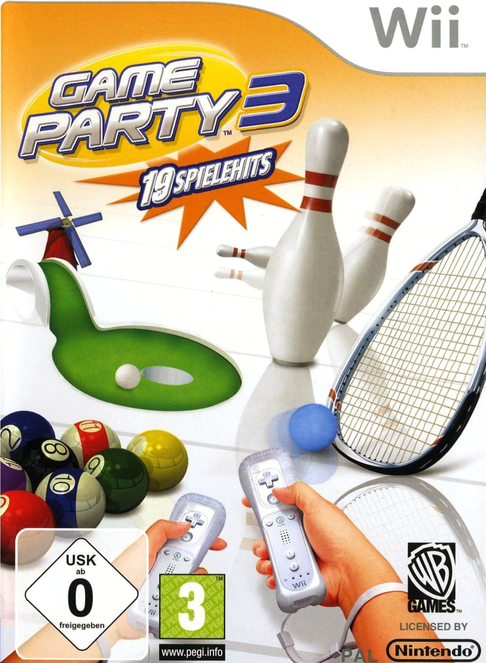 Game Party 3 box art for Wii