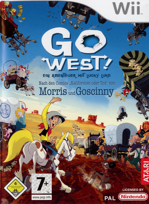 Go West A Lucky Luke Adventure box art for Wii