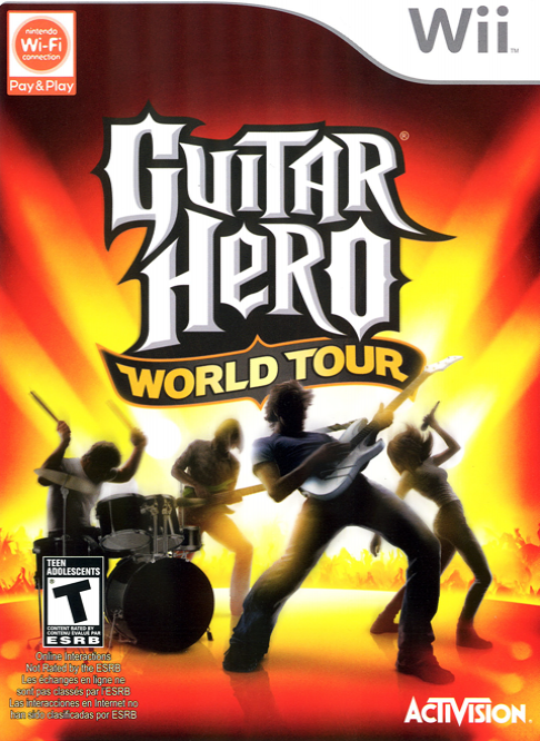 Guitar Hero World Tour (game only) box art for Wii