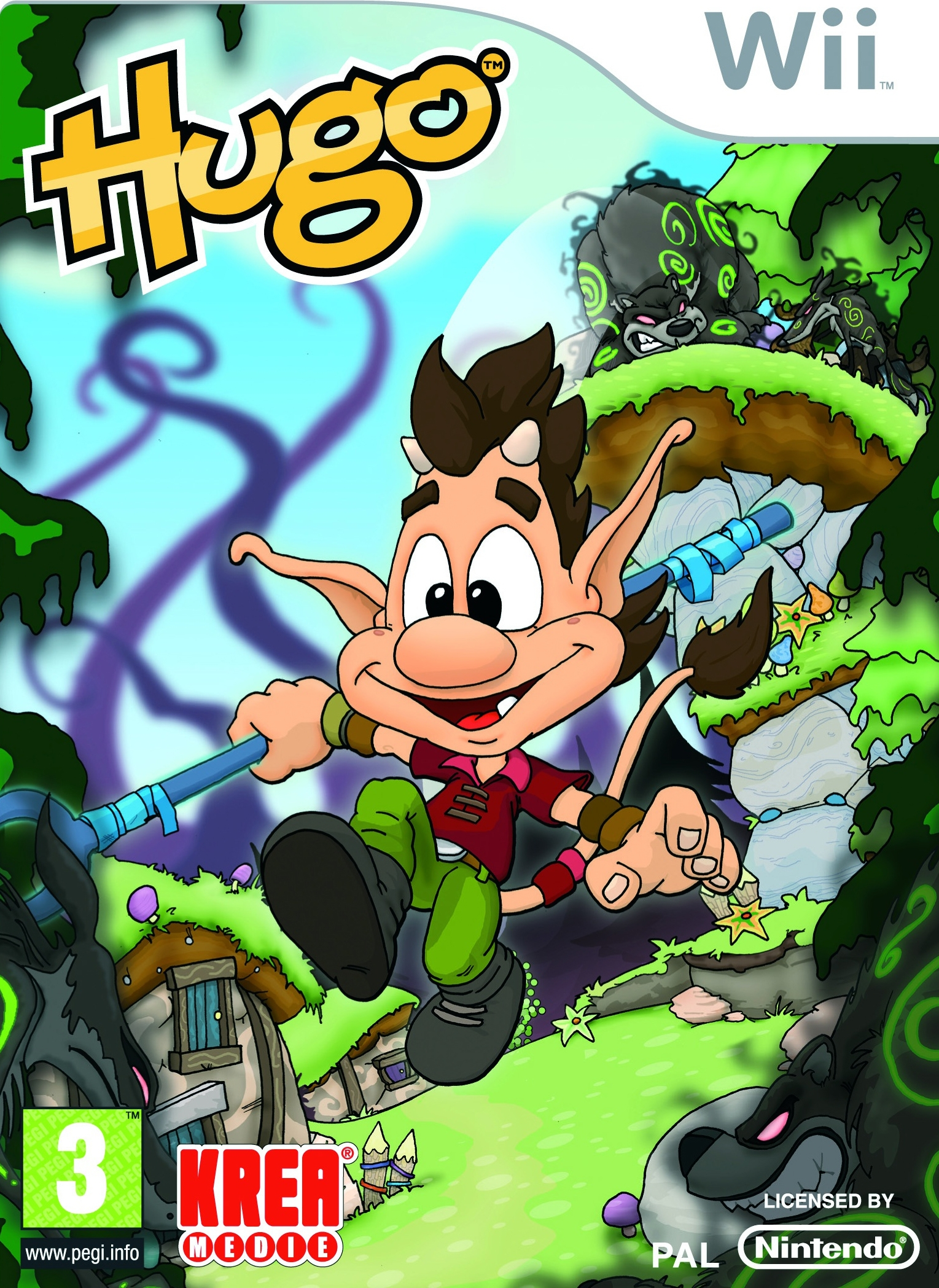 Hugo: Magic In The Trollwoods box art for Wii