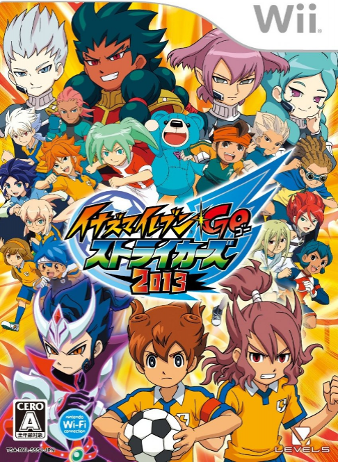 Inazuma Eleven Go Strikers 2013 box art for Wii