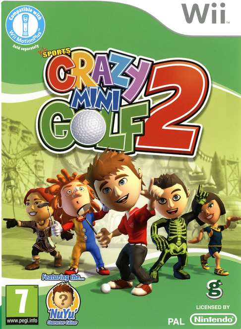 Kidz Sports: Crazy Mini Golf 2 box art for Wii
