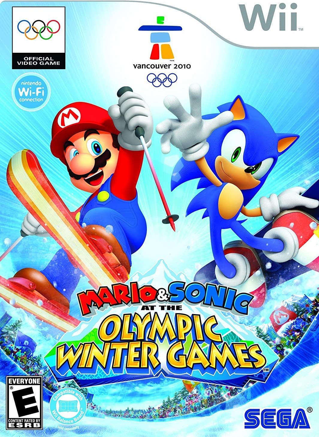 Mario & Sonic at the Olympic Games box art for Wii
