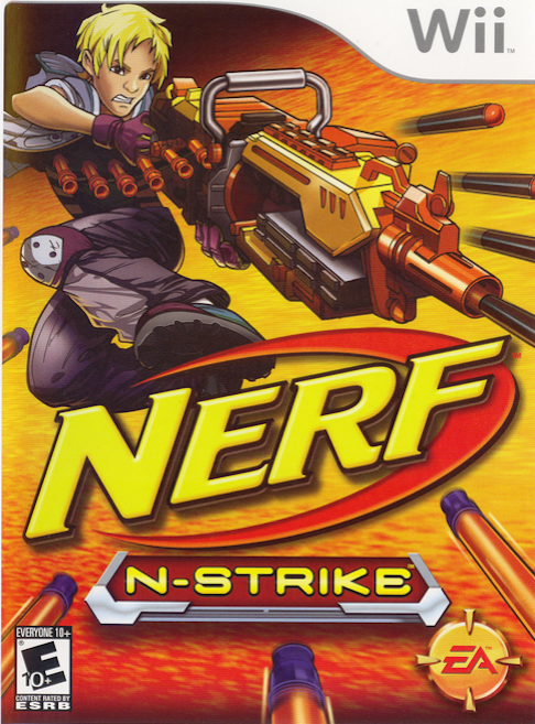 NERF N-Strike box art for Wii