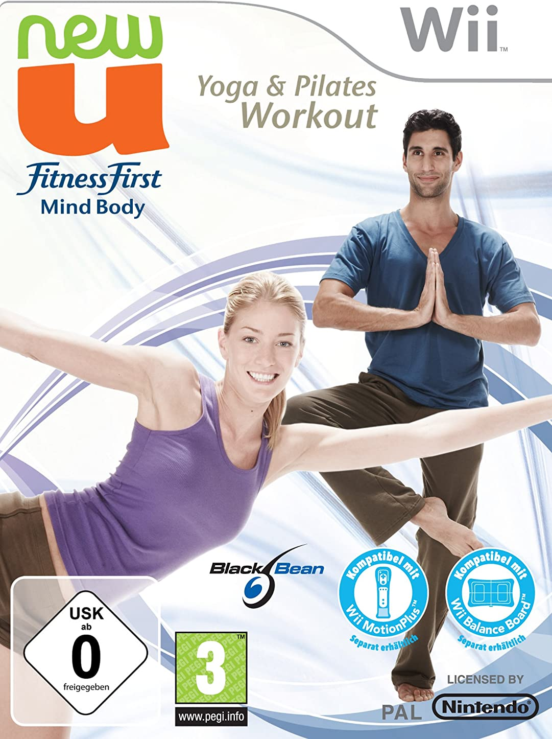 NewU Fitness First Mind Body Yoga & Pilates Workout box art for Wii