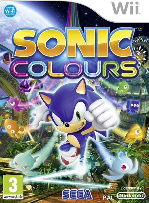 Sonic Colours box art for Wii