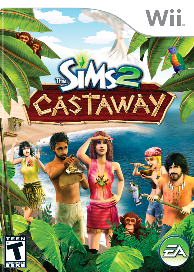 The Sims 2: Castaway box art for Wii