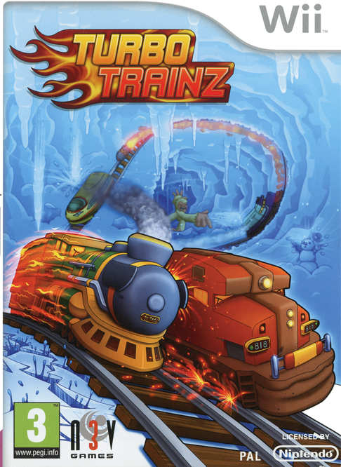 Turbo Trainz box art for Wii