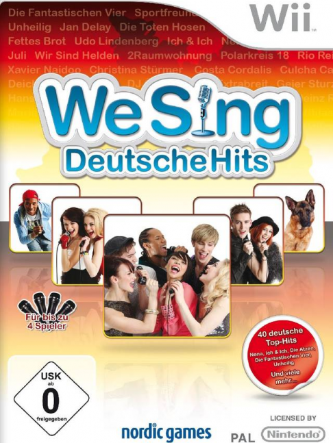 We Sing Deutsche Hits box art for Wii