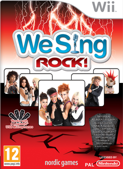 We Sing Rock box art for Wii