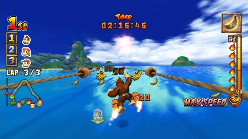 Donkey Kong Jet Race screenshot 3 for Wii