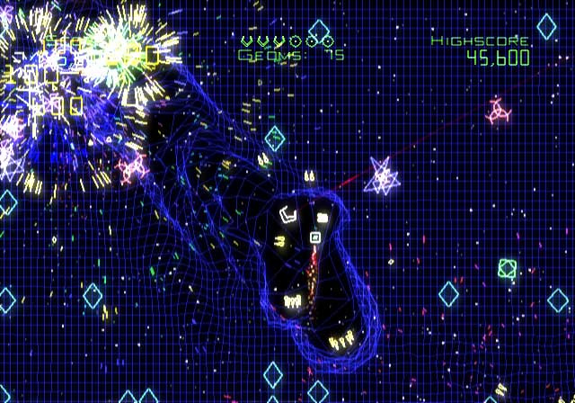 Geometry Wars: Galaxies screenshot 3 for Wii