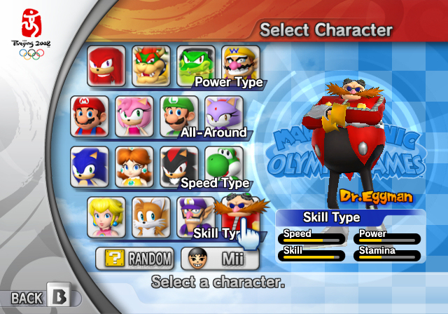 Mario & Sonic at Vancouver Olympics screenshot 3 for Wii