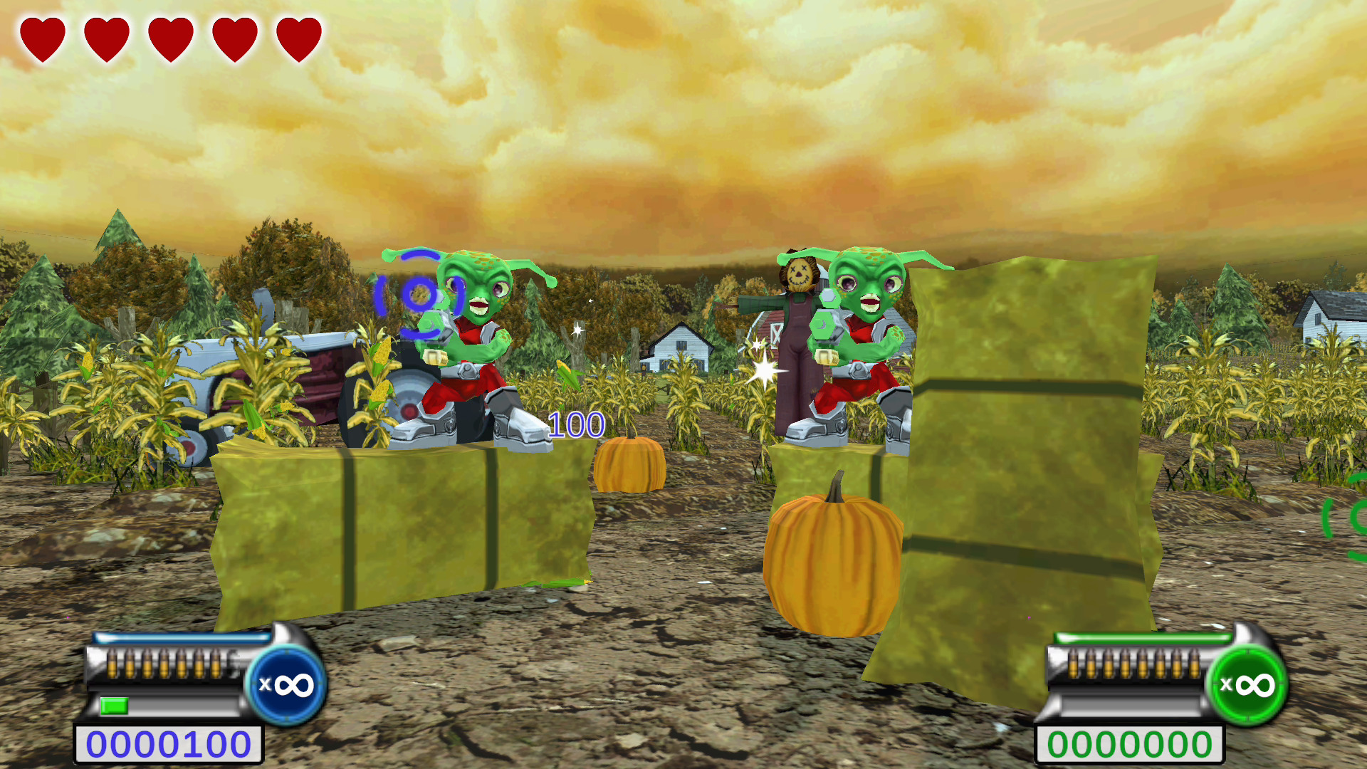 Martian Panic (Game & Gun Bundle) screenshot 3 for Wii