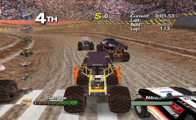 Monster Trux Arenas screenshot 3 for Wii