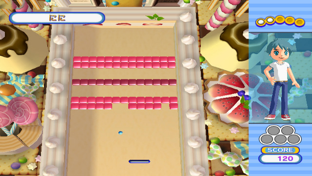Simple Wii Series Vol. 5: The Block Kuzushi: Stage Jisaku Kinou Tsuki screenshot 2 for Wii