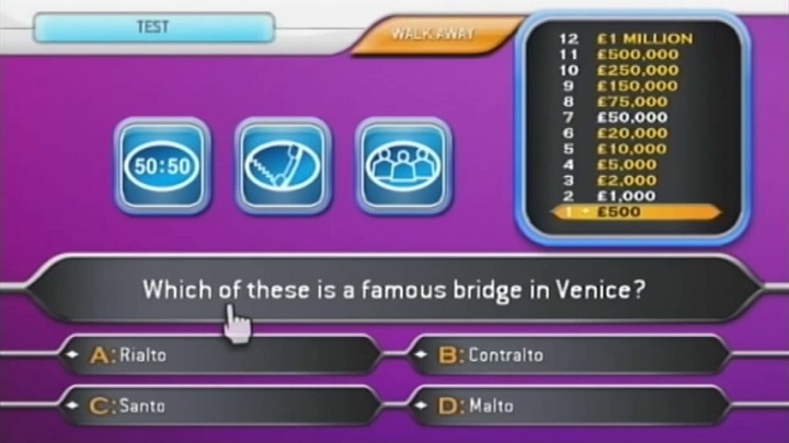 Who Wants to Be a Millionaire 2nd Edition screenshot 3 for Wii
