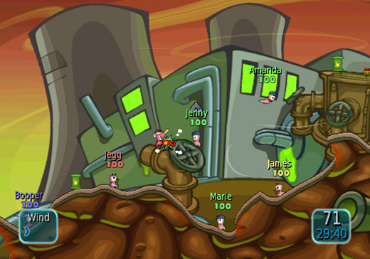 Worms: Battle Islands screenshot 3 for Wii