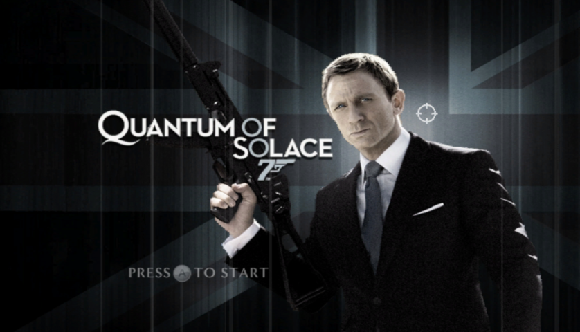 007 Quantum of Solace title screen for Wii