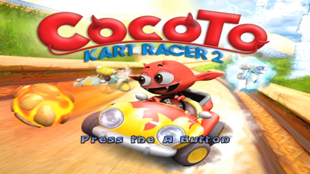 Cocoto Kart Racer title screen for Wii