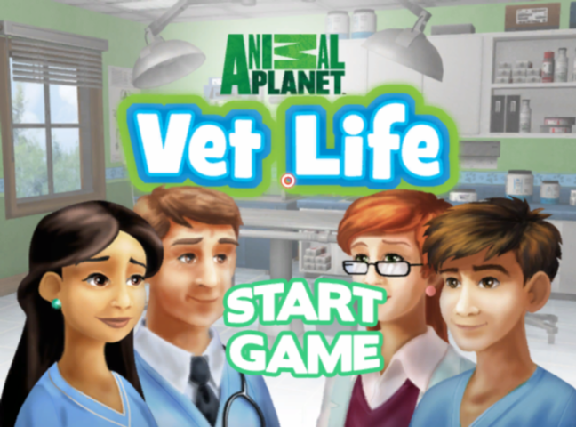Animal Planet: Vet Life title screen for Wii