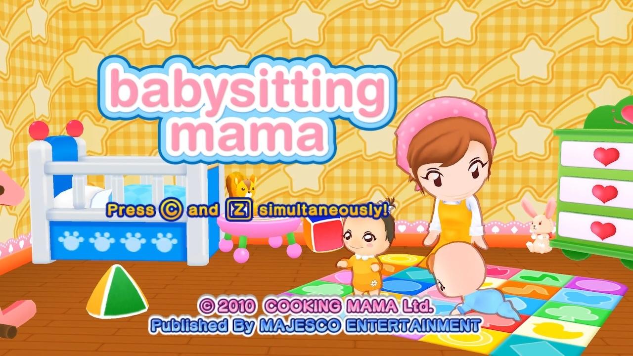 Babysitting Mama title screen for Wii