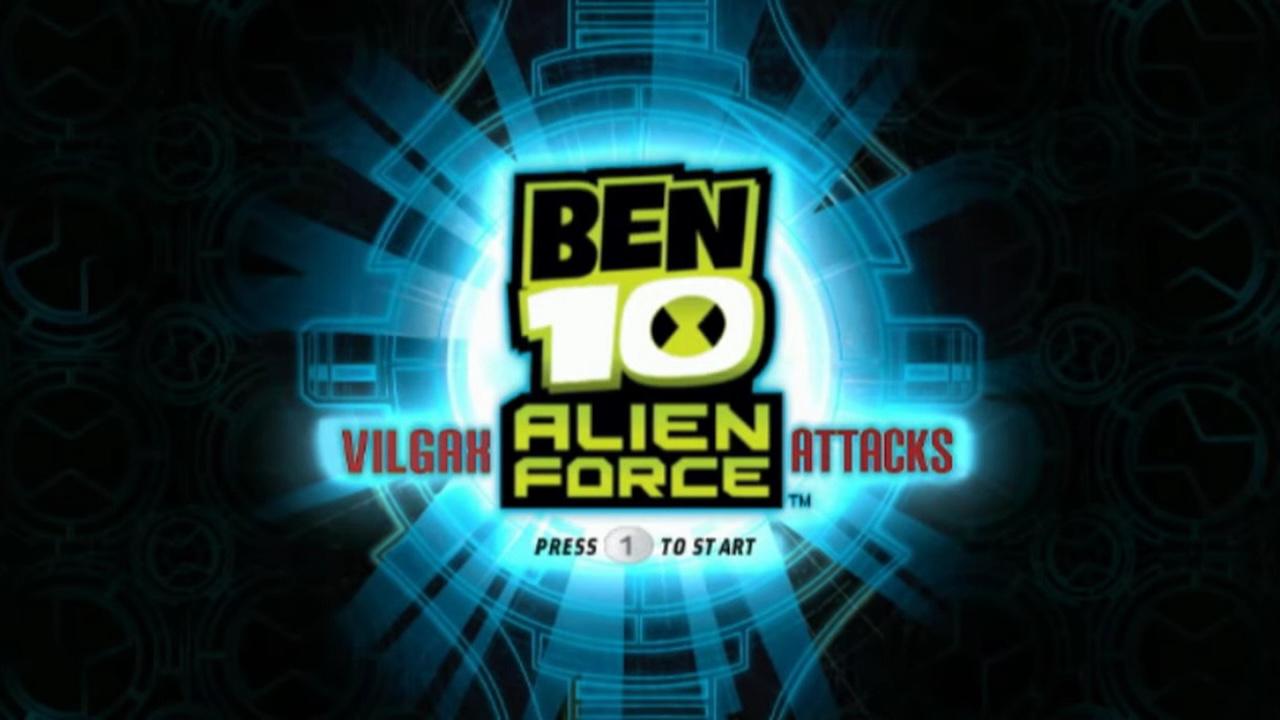 Ben 10: Alien Force: Vilgax Attacks title screen for Wii