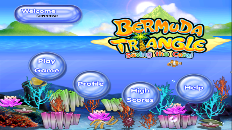 Bermuda Triangle title screen for Wii