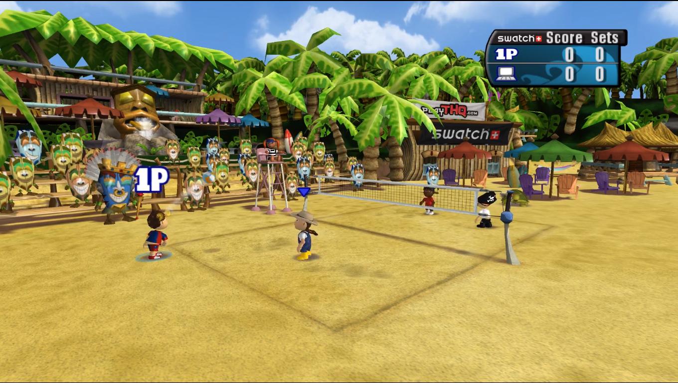 Big Beach Sports title screen for Wii