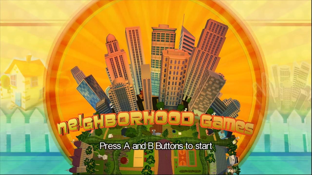 Big Family Games title screen for Wii