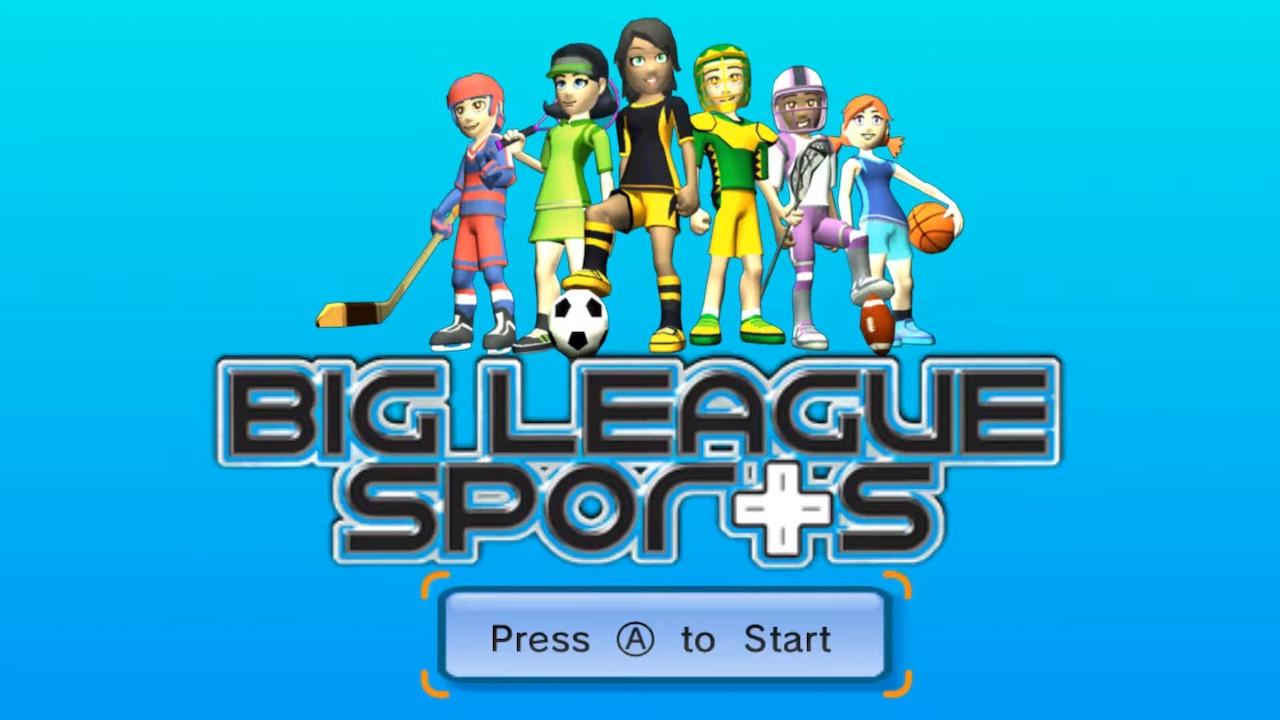 Big League Sports title screen for Wii