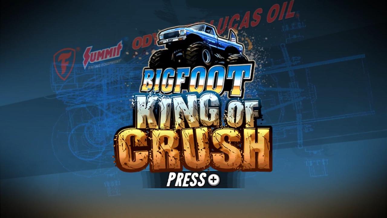 Bigfoot: King of Crush title screen for Wii