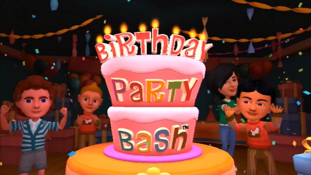 Birthday Party Bash title screen for Wii