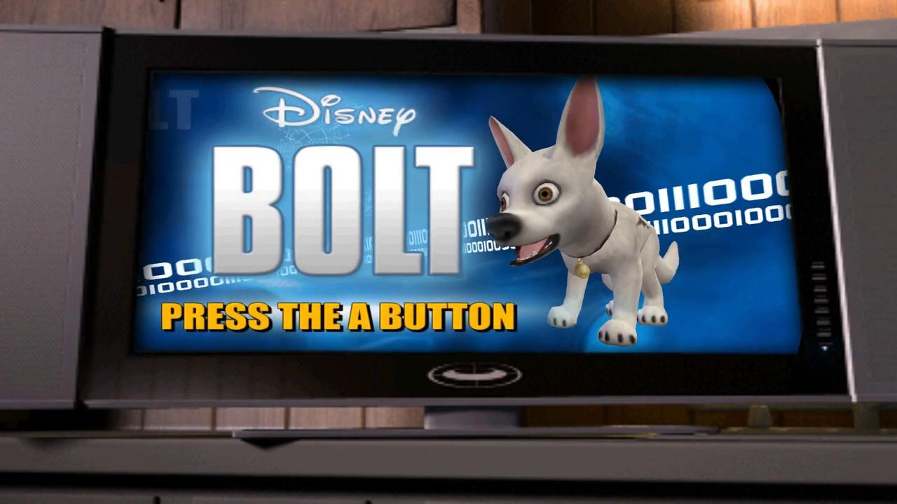 Bolt title screen for Wii