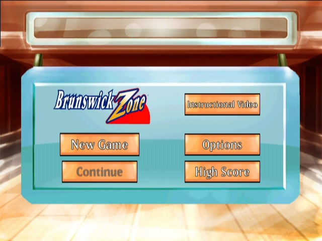 Brunswick Cosmic Bowling title screen for Wii