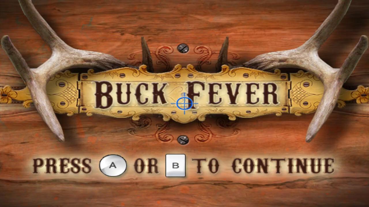 Buck Fever title screen for Wii