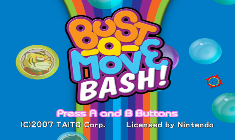 Bust-a-Move title screen for Wii