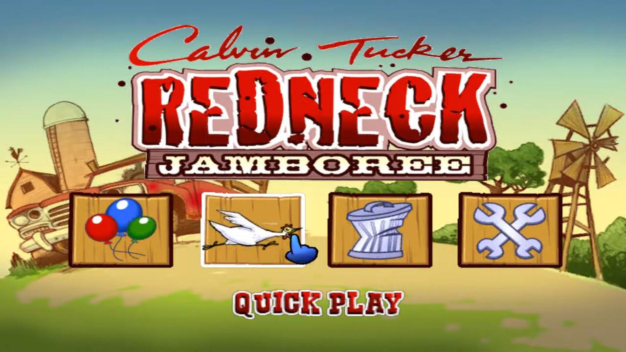 Calvin Tucker's Redneck Jamboree title screen for Wii