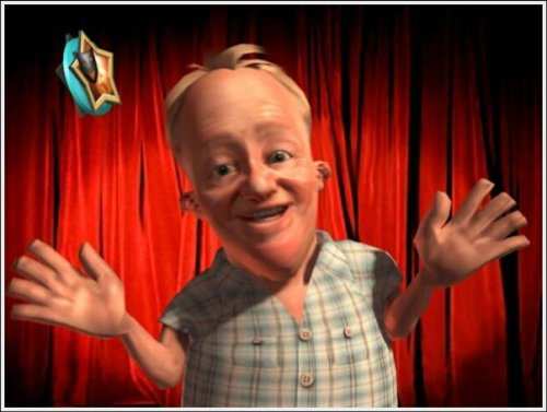 Cheggers' Party Quiz title screen for Wii