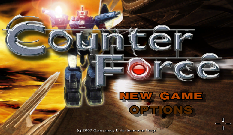 Counter Force title screen for Wii