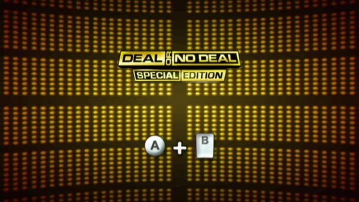Deal or No Deal: Special Edition title screen for Wii